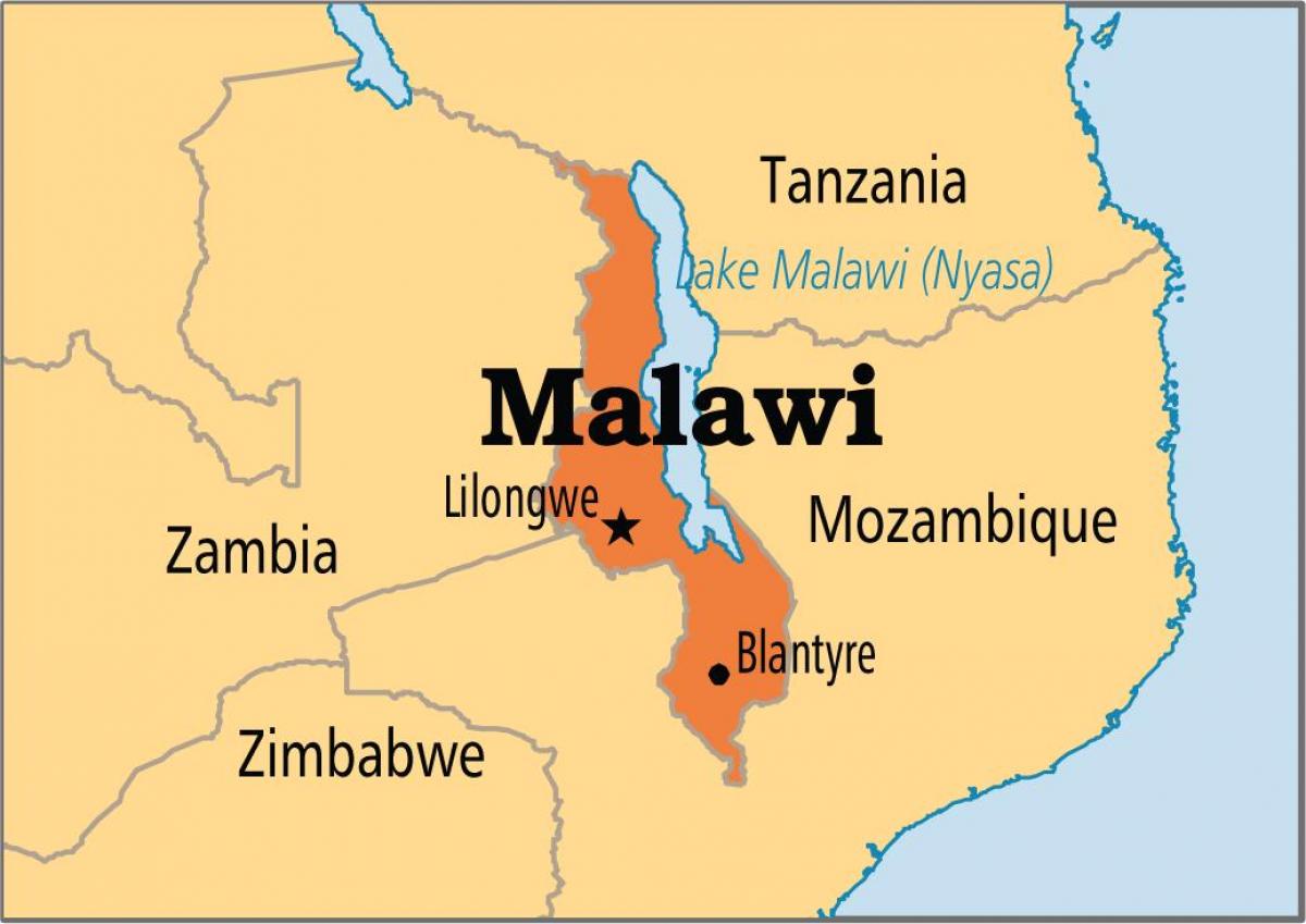 térkép lilongwe Malawi