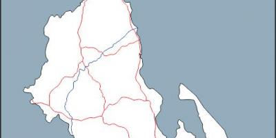 Térkép Malawi térkép vázlat